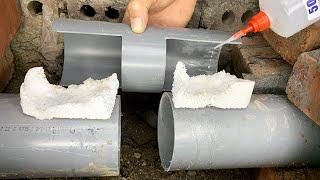 Never make this amateur mistake with PVC pipes Fastest sewage system connection technique