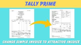 How To Change Invoice Format in Tally Prime Change Bill Format in Tally Prime  #Tally Prime