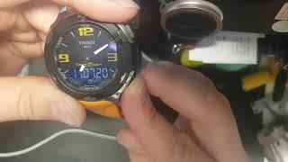 TISSOT RACING-TOUCH настройка и замена батарейки