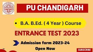 Ba+BEd 4 Year Course Puchd Admission Form Open Apply Now