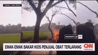 Emak-Emak Bakar Kios Penjual Obat Terlarang