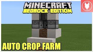 Minecraft Bedrock - Automatic Crop Farm Tutorial  Xbox MCPE Windows 10 Switch