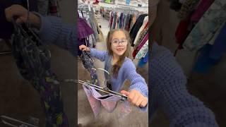 Teaching my 7 year old to THRIFT ️ #shorts #vlog
