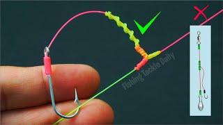 Amazing RIG Fishing  Making T Knot Very Long Free tangle DIY Tackle Fishing 2023