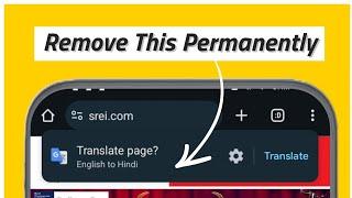 How to Remove Translate popup from Chrome