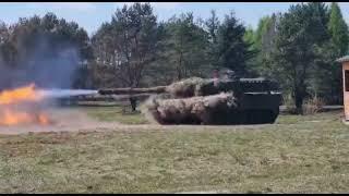 LEOPARD 2 FIRING in ACTION