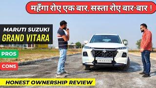 Maruti Suzuki Grand Vitara 2024  Ownership Review  Grand Vitara Pros And Cons