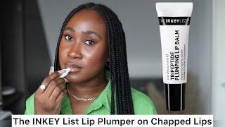 A Review of The Inkey List Tripeptide Plumping Lip Balm on Chapped Lips  @TamunoAbbey