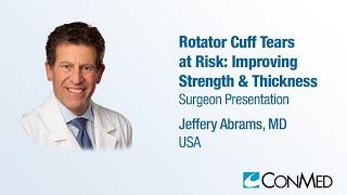 Dr. Jeffery Abrams - PRESENTATION 2023 Rotator Cuff Tears at Risk Improving Strength & Thickness