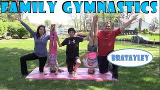 Family Gymnastics Challenge  Bratayley