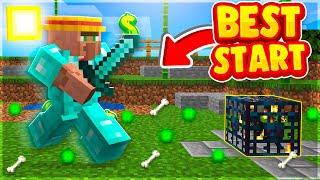 BEST WAY TO START ON *NEW* SKYBLOCK SERVER  Minecraft Skyblock  OPLegends