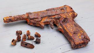 Реставрация старого пистолета  Вальтер