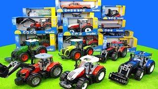Tractor Toys Unboxing for Kids Bruder Animals Farm Playset  Ride on Toy Vehicles