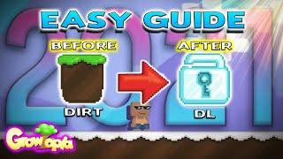 DIRT TO DL IN 1 VIDEO 2021 EASY GUIDE GROWTOPIA PROFIT