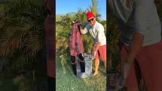How to rinse your wetsuit  #scubadiving
