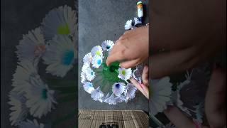 Diy Plastic bottle flower vase crafthome decore ideas #short#youtubeshorts #flowervase #viral