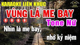 Karaoke Liên Khúc Nhạc Trữ Tình Tone Nữ Nhạc Sống Dễ Hát - Vùng Lá Me Bay  Trọng Hiếu