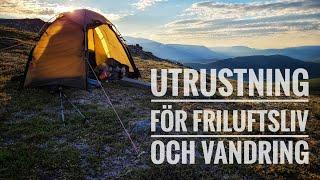 Utrustning för Fjällvandring - Vandring - Lättviktsvandring och Friluftsliv