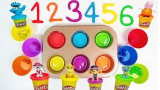 Learn Colours Counting and Numbers  Toddler Learning Videos with Paw Patrol & Cookie Monster