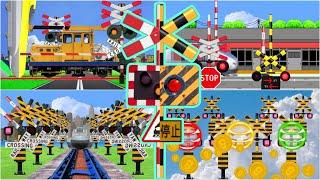 Railroad crossing animation fumikiri anime sign Trainz  vidio 【踏切アニメ】踏切  Palang pintu kereta api #2