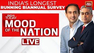 Rajdeep Sardesai LIVE  Mood Of The Nation LIVE  India Todays National Survey LIVE Lok Sabha 2024