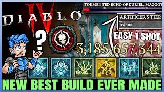 Diablo 4 - New Best TRILLION Damage Necromancer Minion Build - 1 Shot ANY Boss & Easy Pit 100 Guide