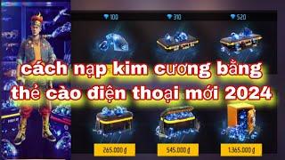 Free fire hướng dẫn chi tiết cách nạp kim cương bằng thẻ cào điện thoại - săn thỏ đột biến