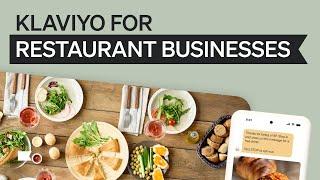Use Klaviyo to power your restaurant marketing