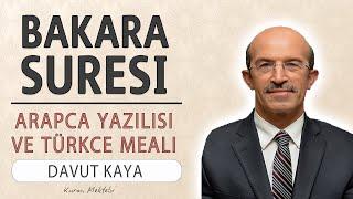 Bakara suresi anlamı dinle hızlı okuyuş Davut Kaya Bakara suresi arapça yazılışı okunuşu ve meali