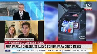 Una pareja chilena se llevó de Argentina comida para cinco meses