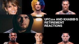 UFC 254 AND KHABIBS RETIREMENT REACTIONS