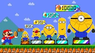 Super Mario Bros. But Mario Can Buy All Characters Mega Minions?  ADN MARIO GAME