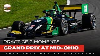 Practice 2 Highlights 2024 Grand Prix at Mid-Ohio  INDY NXT by Firestone