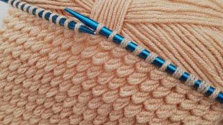 Üç günde yelek örün o kadar kolay iki şiş örgü modeli anlatımı ️crochet knitting.