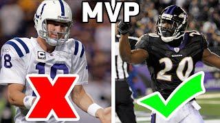 MVP’s IF Quarterbacks Didn’t Exist