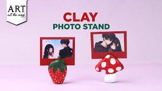 DIY Clay Photo Holders  Clay Photo Stand  Clay Craft Ideas  Easy Craft  @VENTUNOART