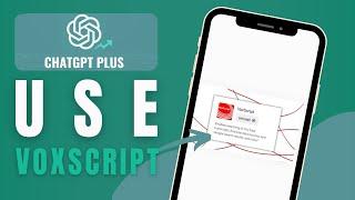 How To Use VoxScript ChatGPT Plugin Step By Step Guide