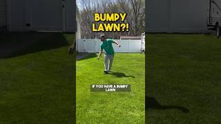 How to level a bumpy lawn #lawncare #lawnleveling #grass #dadbod #howto #diy #spring #renovation