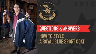 How to Style a Royal Blue blazer - Q&A