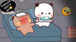 Dudu got FEVER ️Gf taking care of sick Bf Bubu Dudu Peach Goma Milk Mocha Bear