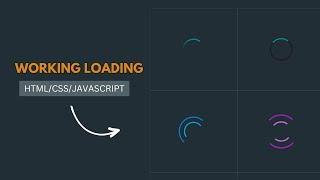 How to make Functional loading using HTMLCSS and JAVASCRIPT  Working Loader