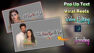 Pop Up Text Animation Viral Reels Video Editing In Alight Motion  Grey Effect Video Editing
