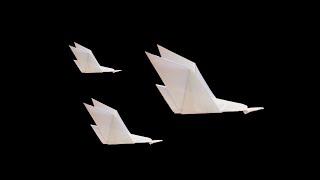 ORIGAMI GOOSE IN FLIGHT 🪿 Samuel Randlett