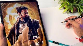 Draw With Me - Kalki Poster Drawing  Prabhas Drawing  Outline Tutorial 