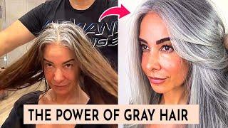 Going Gray? Heres How to Rock It Like a Boss - 9 Gray Hair Transformation