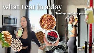 what I eat in a day  simple high protein recipes at home my workout routine & cook with me