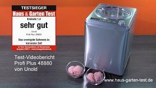 Testvideo Eismaschine Profi Plus 48880 von Unold