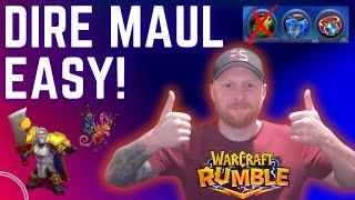 EASY Tirion Dire Maul Dungeon in Warcraft Rumble  OJH