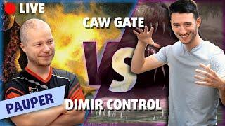 Feature Match Live  Pauper  Caw Gate Vs Dimir Control
