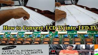 How to convert LCD TV Into LED TV Samsung LCD TV Convert LED TV Convert LCD TV to LED TV